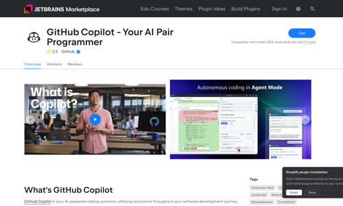 GitHub Copilot IntelliJ plugin configuration