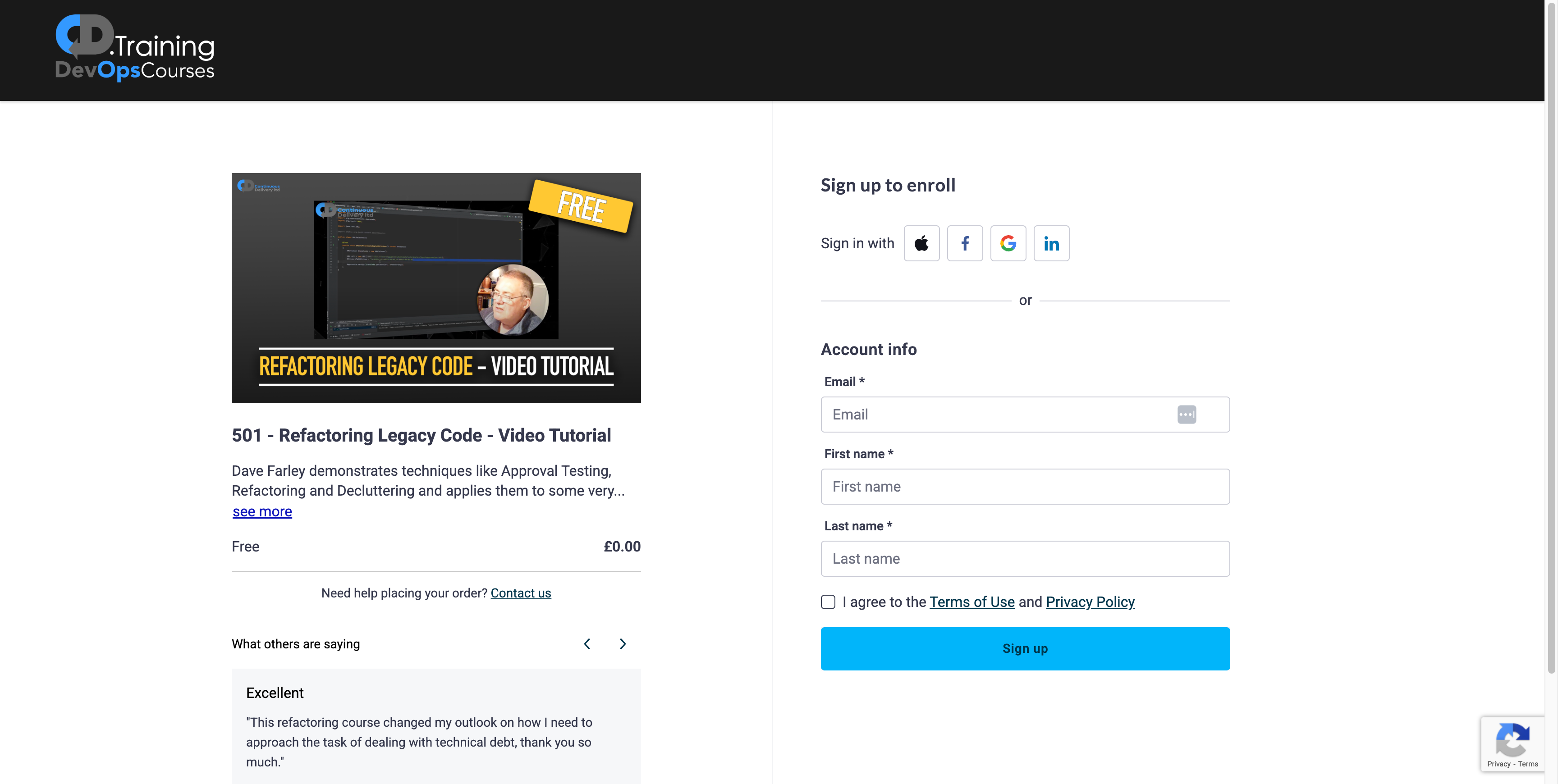 Enroll to Refactoring Legacy Code screenshot